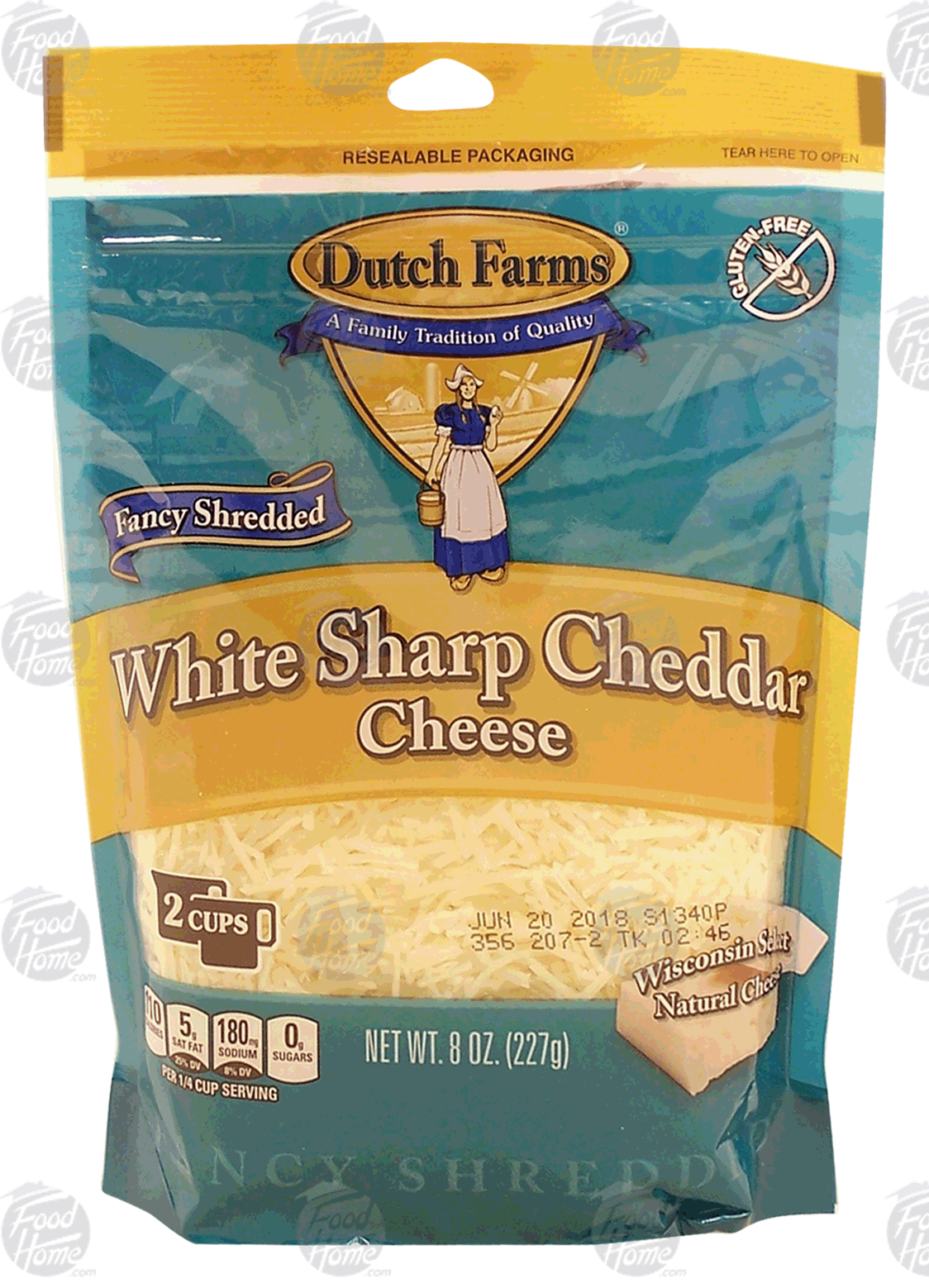 Dutch Farms Fancy Shredded white sharp cheddar cheese Full-Size Picture